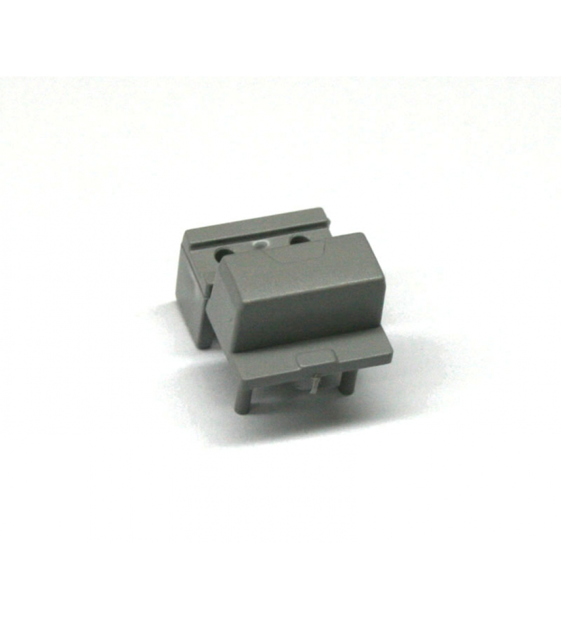Pulsante grigio, senza finestra LED